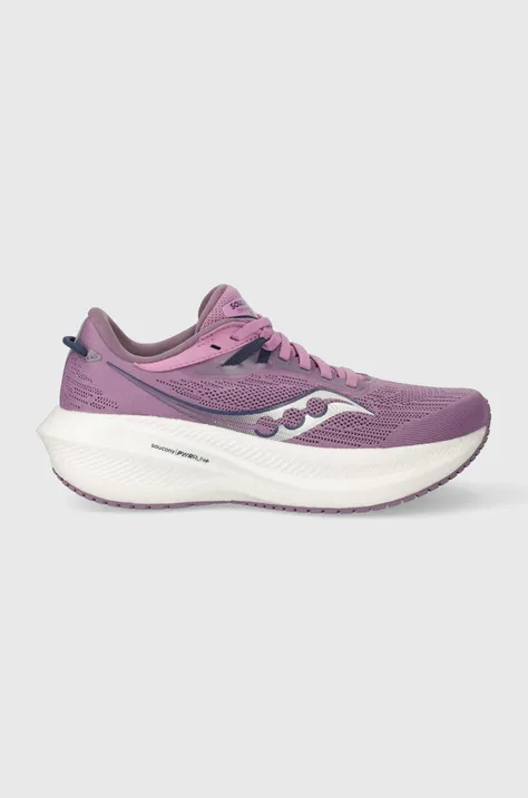 Tekaški čevlji Saucony Triumph 21 vijolična barva