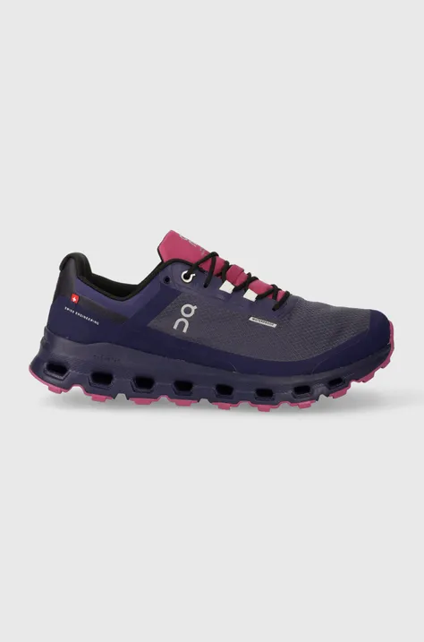 Tekaški čevlji On-running Cloudvista Waterproof vijolična barva