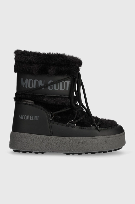 Μπότες χιονιού Moon Boot LTRACK FAUX FUR WP χρώμα: μαύρο, 24501300.001