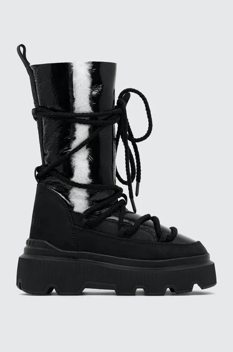 Δερμάτινες μπότες χιονιού Inuikii Endurance Cozy χρώμα: μαύρο, 75102-144 F375102-144