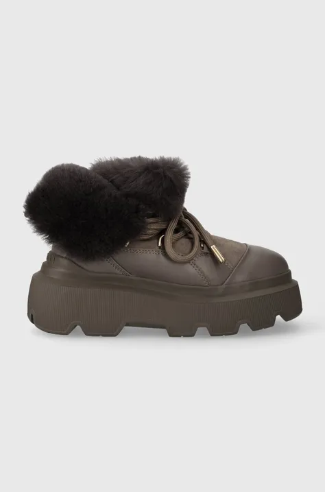 Δερμάτινες μπότες χιονιού Inuikii Endurance Trekking χρώμα: καφέ, 75202-112 F375202-112