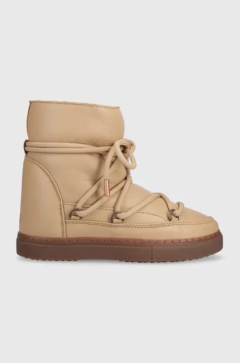 Kožne cipele za snijeg Inuikii Full Leather Wedge boja: bež, 75203-087