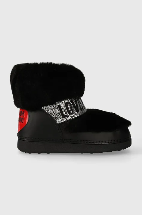 Μπότες χιονιού Love Moschino SKIBOOT20 χρώμα: μαύρο, JA24202G0HJW0000 F3JA24202G0HJW0000