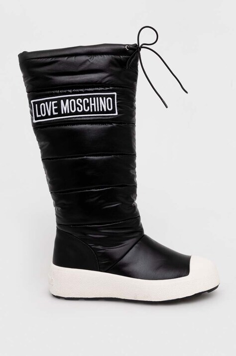 Sněhule Love Moschino RACE50 černá barva, JA15865H0HIN000A