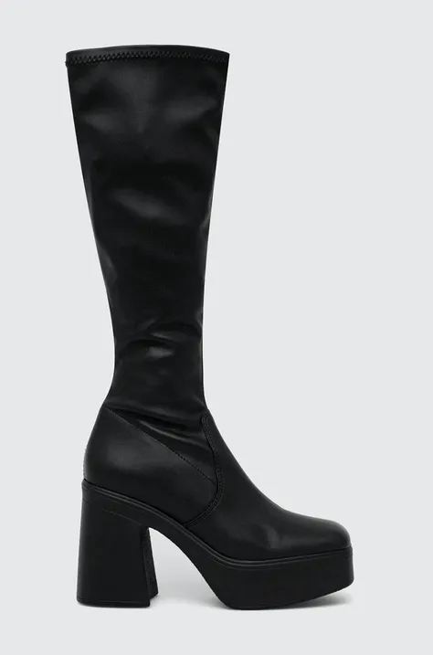 Čizme Steve Madden Phoenix za žene, boja: crna, s debelom potpeticom, SM11002074