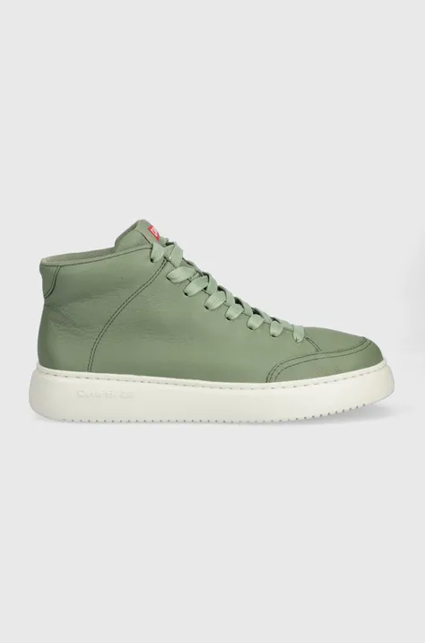 Kožené sneakers boty Camper Runner K21 zelená barva, K400648.009