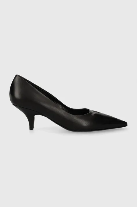 Кожаные туфли Patrizia Pepe цвет чёрный 2Z0011 L048 K103