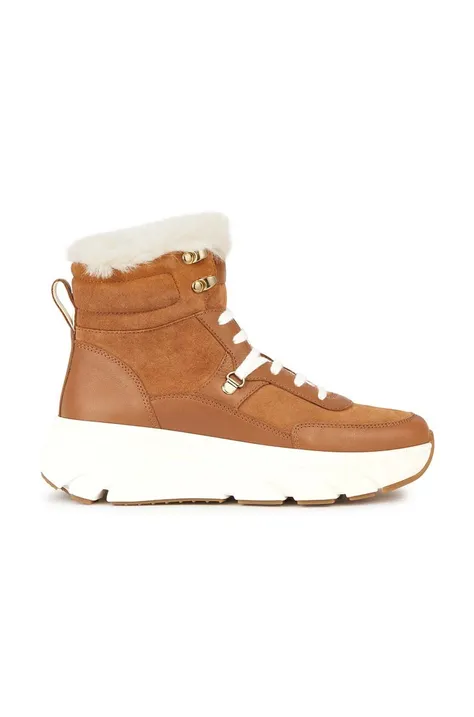 Kožne cipele za snijeg Geox D DIAMANTA boja: smeđa, D36UFD 02285 C6001