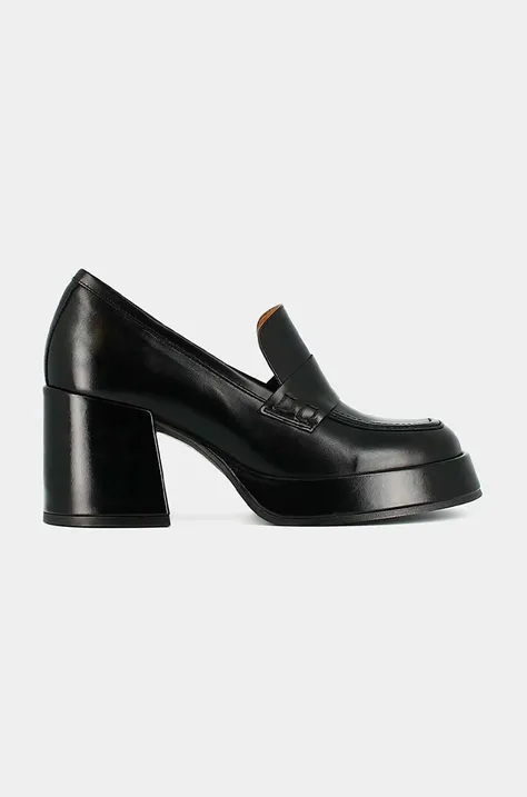 Jonak pantofi de piele BRAD CUIR culoarea negru, cu toc drept, 3500041