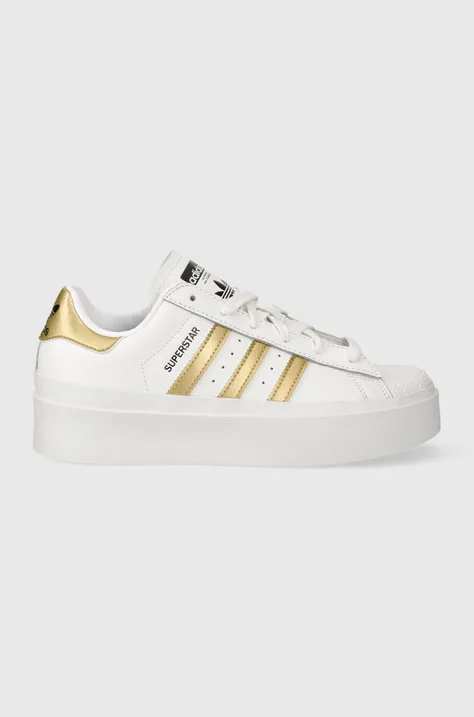 Δερμάτινα αθλητικά παπούτσια adidas Originals Superstar Bonega χρώμα: άσπρο IF7583