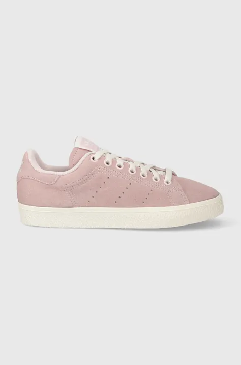 Kožené tenisky adidas Originals ružová farba