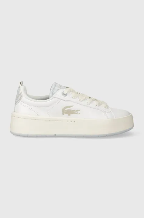 Lacoste sneakersy skórzane CARNABY PLAT 223 1 SFA kolor biały 46SFA0033