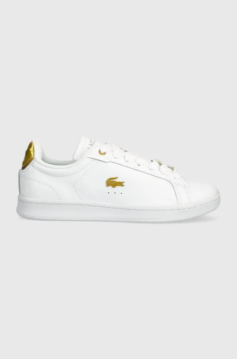 Δερμάτινα αθλητικά παπούτσια Lacoste CARNABY PRO 123 5 SFA χρώμα: άσπρο, 45SFA0055