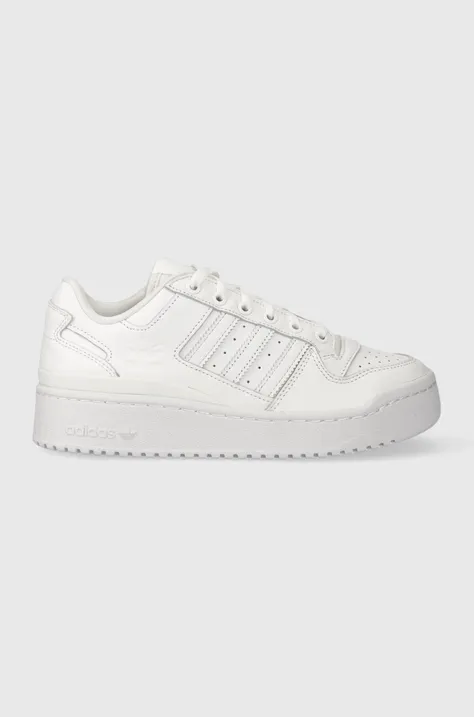 Кожени маратонки adidas Originals в бяло