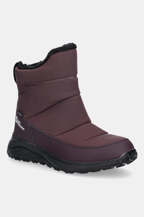 Jack Wolfskin śniegowce kolor bordowy