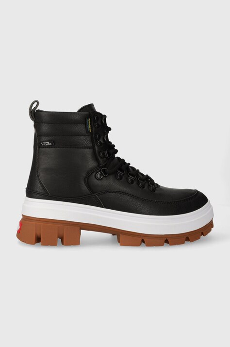 Topánky Vans Colfax Elevate MTE-2 LEATHER dámske, čierna farba, na platforme