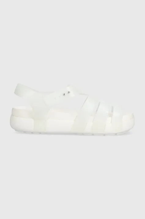 Crocs sandals Splash Glossy Fisherman women's white color