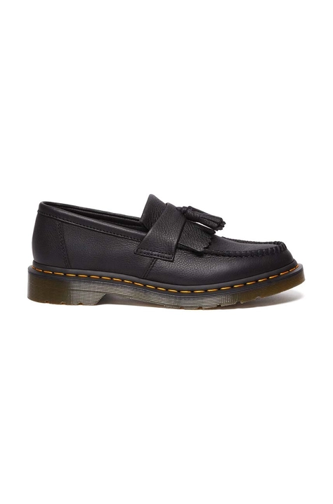 Кожаные мокасины Dr. Martens Adrian женские цвет чёрный на плоском ходу DM22760001