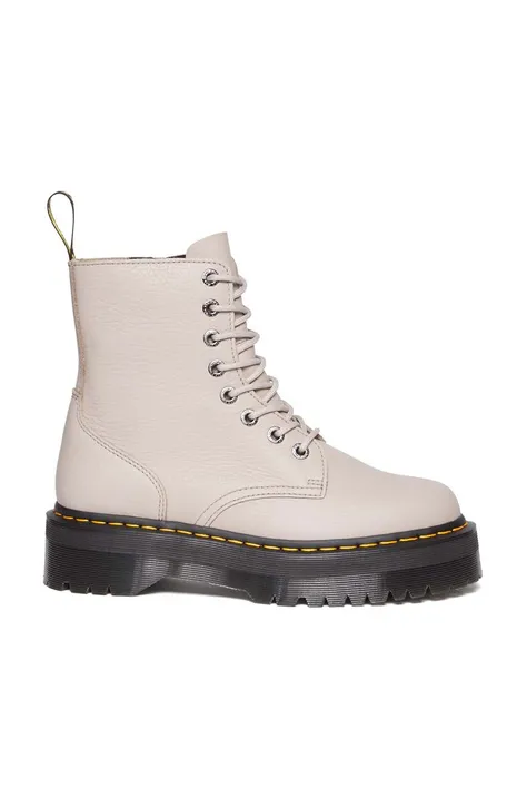 Kožené workery Dr. Martens Jadon III dámske, béžová farba, na platforme, DM31159348