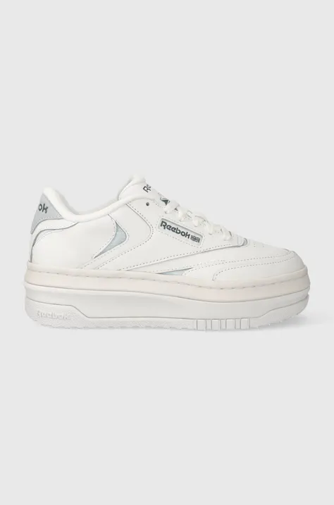 Reebok leather sneakers Club C Extra white color