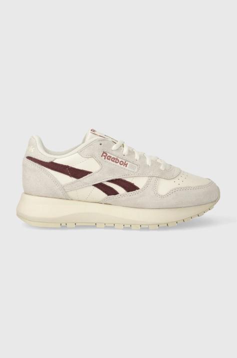 Kožne tenisice Reebok Classic boja: siva