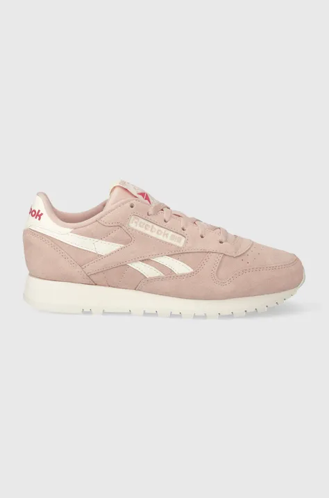 Reebok suede sneakers pink color