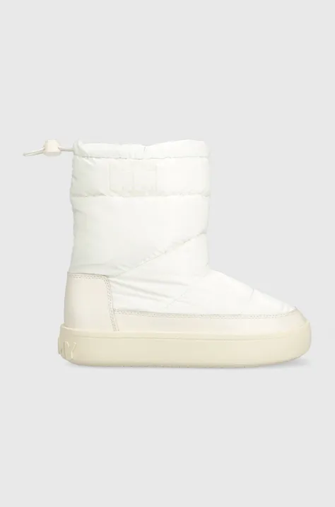 Snežke Tommy Jeans TJW WINTER BOOT bela barva, EN0EN02252