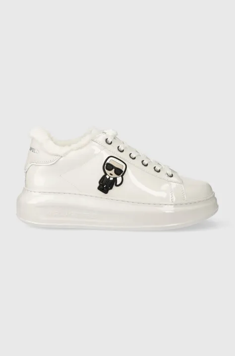 Кожаные кроссовки Karl Lagerfeld KAPRI цвет белый KL62530S