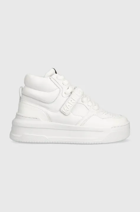 Δερμάτινα αθλητικά παπούτσια Karl Lagerfeld KREW MAX KC χρώμα: άσπρο, KL63350 F3KL63350