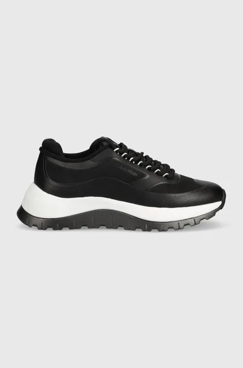 Calvin Klein sneakers 2 PIECE SOLE RUNNER LACE UP culoarea negru, HW0HW01640
