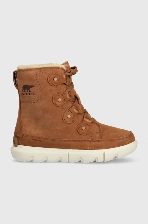 Σουέτ παπούτσια Sorel EXPLORER NEXT JOAN WP χρώμα: καφέ, 2058871242 F32058871242