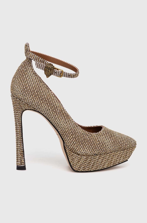 Γόβες Kurt Geiger London Shoreditch χρώμα: χρυσαφί, 9557240609 F39557240609