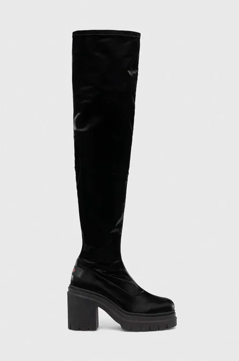 Μπότες HUGO Kris χρώμα: μαύρο, 50509843 F350509843