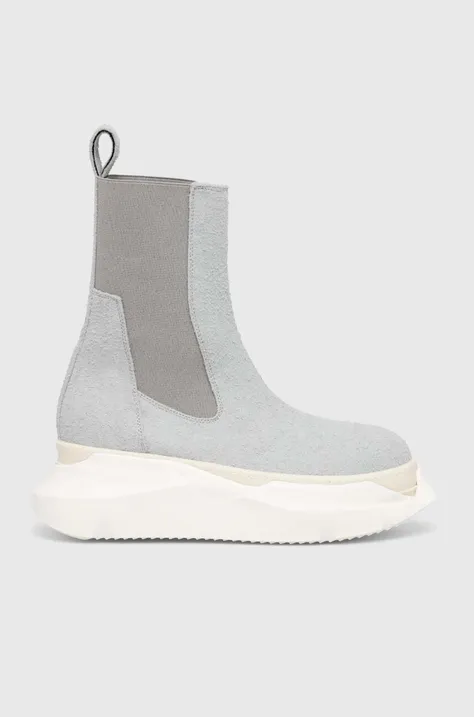 Rick Owens chelsea boots gray color