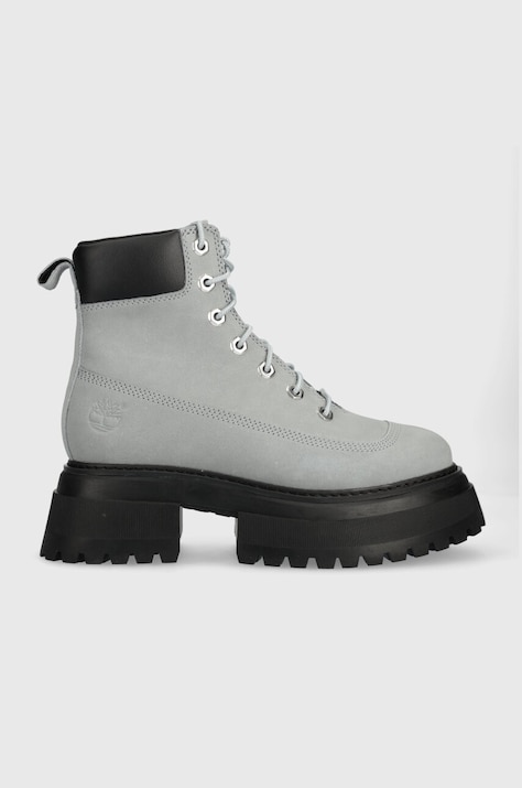 Полусапоги Timberland Timberland Sky 6In LaceUp женские цвет серый на платформе слегка утеплённый TB0A42AWEA31