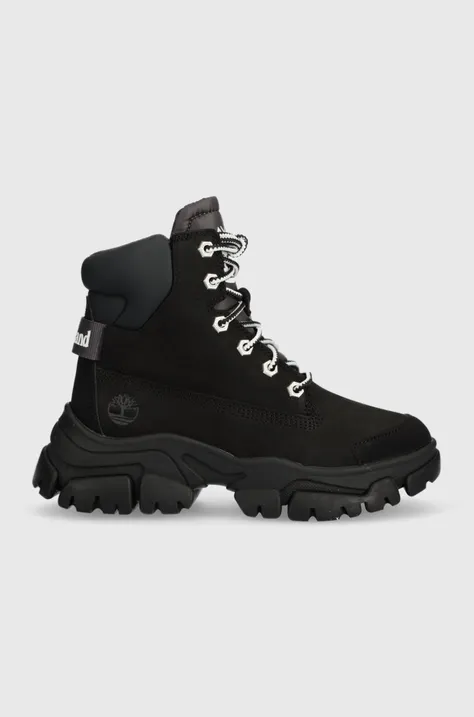 Nizki škornji Timberland Adley Way Sneaker Boot ženski, črna barva, TB0A5XBG0151