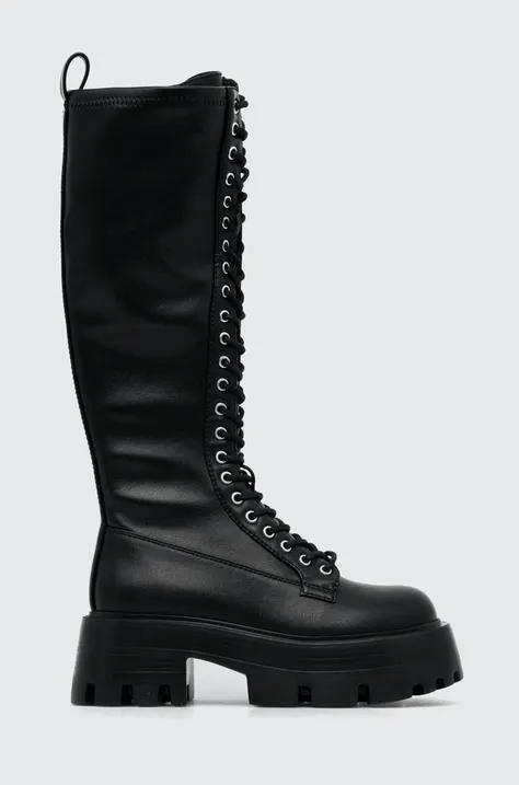 Čizme Steve Madden Hariet za žene, boja: crna, s platformom, SM11002722
