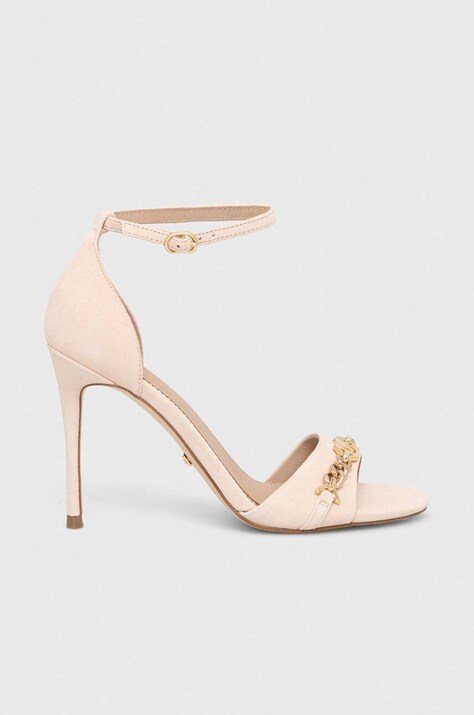 Marciano Guess sandale din piele intoarsa culoarea bej