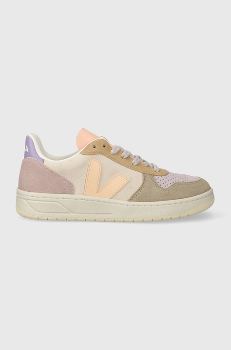 Veja leather sneakers V-10 beige color VX0302908