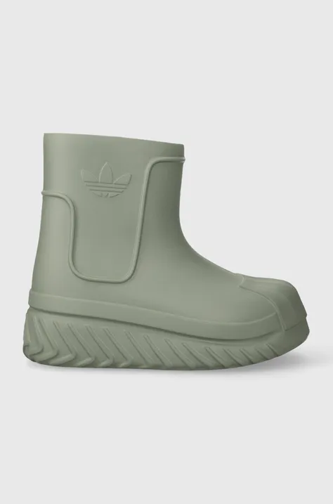 Гумові чоботи adidas Originals Adifom Superstar Boot жіночі колір зелений IE4614
