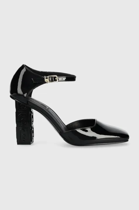 Обувки с дебел ток Liu Jo JENNIFER 02 в черно с дебел ток SF3045EX00422222