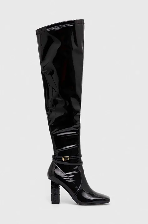 Čizme Liu Jo JENNIFER 03 za žene, boja: crna, s debelom potpeticom, SF3047EX00422222
