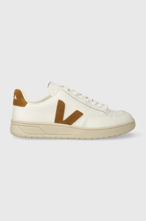 Kožené sneakers boty Veja V-12 bílá barva, XD0202322A