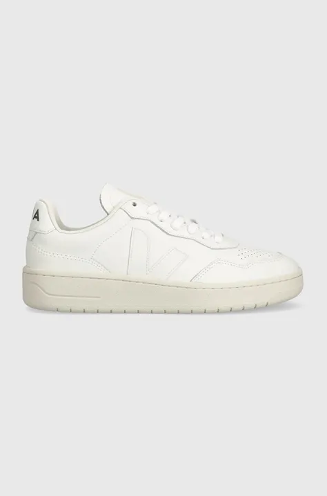 Veja leather sneakers V-90 white color