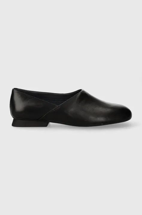 Kožne cipele Camper Casi Myra za žene, boja: crna, ravni potplat, K201083.001