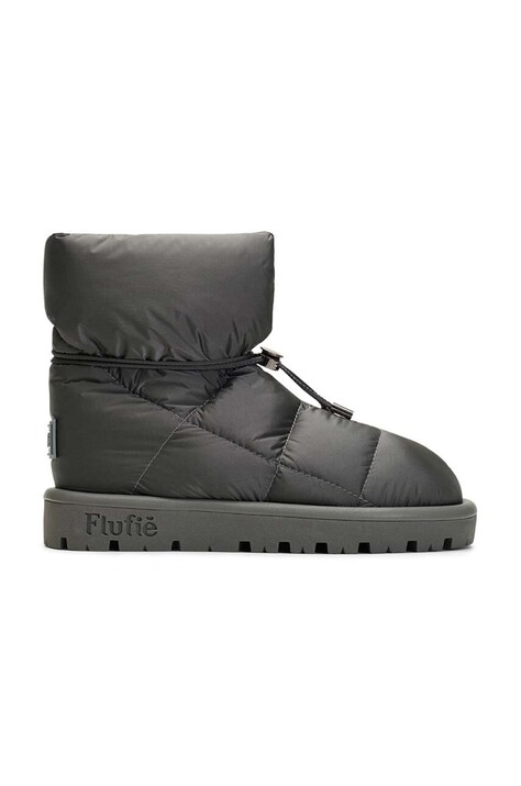 Flufie cizme de iarnă Metallic culoarea gri