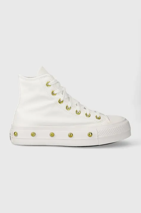 Tenisky Converse Chuck Taylor All Star Lift dámske, biela farba, A06787C