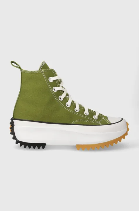 Πάνινα παπούτσια Converse Run Star Hike χρώμα: πράσινο, A05700C F3A05700C