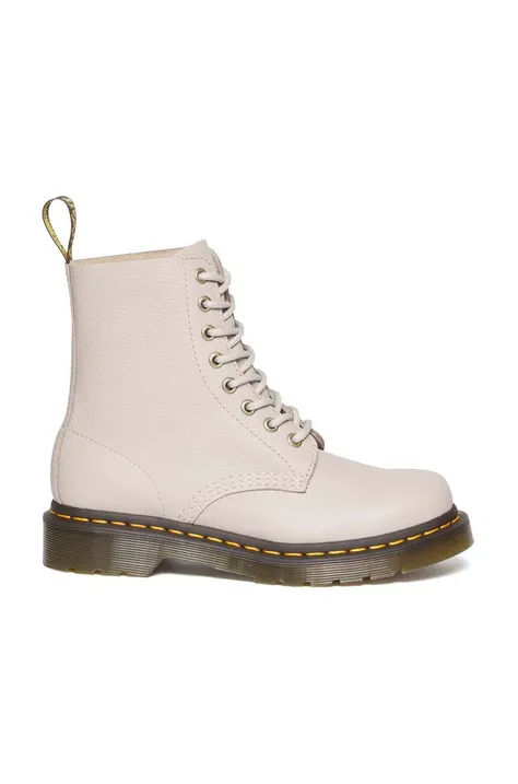 Dr. Martens leather ankle boots 1460 Pascal women's white color DM30920348