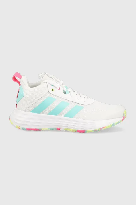 Παιδικά αθλητικά παπούτσια adidas Originals OWNTHEGAME 2.0 K χρώμα: άσπρο